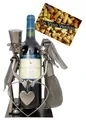 Weinflaschenhalter Hochzeitspaar Brautpaar Metall Hochzeit Geschenk Tischdeko