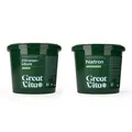 GreatVita Natron & Zitronensäure Pulver Set | 2 x 5 kg Eimer Lebensmittelqualität E500ii + E330 | Baking Soda & Citronensäure | zum Reinigen, Entkalken, Backen & Kochen | umweltfreundlich & chemiefrei