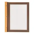 Wood A4 Menukarte inkl. 2 dopplete Einlage für Menüs für 4 Seiten A4