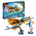 LEGO Avatar Skimwing Abenteuer, 2022 Filmset-Sammlerstück mit Tierfiguren für Jungen & Mädchen, Pandora Korallenriff, Tonowari und Jake Sully Minifiguren 75576
