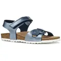 Geox J ADRIEL GIRL Sandale Kinderschuh mit Klettverschluss, Größenschablone zum Download blau 35 EU