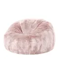 Icon Kingston Sitzsack Kinder, Rosa, Flauschiger Kunstpelzstoff, Sitzsack Flauschig mit Füllung, Bequemer Kinder Sessel, Kuschelsessel, Lese Sessel, Schlafzimmer, Kinderzimmer, Spielzimmer