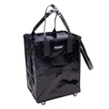 Hulken® Medium Shopper Einkaufstasche mit Rollen black