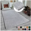 OTTO home Hochflor-Teppich Viva Shaggy, in Standard- und Premium-Qualität, 30 mm oder 45 mm Höhe, rechteckig, Uni Farben, einfarbig, besonders weich und kuschelig, Kundenliebling grau 280 cm x 390 cm