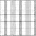 Doppelstab-Gittermatte, Typ 6/5/6, ohne Überstand, Breite 2000 mm x Höhe 2000 mm, Farbe: anthrazit - Grau/Dunkelgrau
