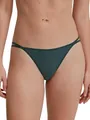 CALIDA Sleek Skin Tanga-Slip Damen, extraleichte, weiche Qualität, schmaler Schnitt, Low Cut, weicher Bund deep Emerald Green 36-38