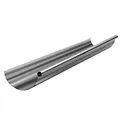 Zambelli Dachrinne Zink halbrund RG 333 Silber Regenrinne mit hohem Korrosionsschutz, einfache Montage, ohne löten