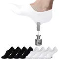 Sneaker Socken Damen No Show 8 Paare Schwarz Weiß Grau Hautfarbe Größe 35-46