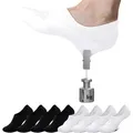 Sneaker Socken Damen 8 Paar unsichtbar No Show Baumwolle leicht schwarz weiß