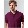 Trigema Poloshirt TRIGEMA Poloshirt DELUXE Piqué (1-tlg) lila L (50/52)