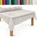 DecoHomeTextil Tischdecke Rolle Tischdeckenrolle Vliesstoff Vlies Champagner 1.1 x 25 m 50g/m² abwaschbar wasserabweisend