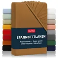 Blumtal Spannbettlaken, Braun, Textil, 90x190 cm, Oeko-Tex® Standard 100, Schlaftextilien, Bettwäsche, Bettlaken