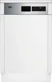 Beko BDSS25N20X Einbaugeschirrspüler Integrierbar, 45cm - 10 MG, Edelstahl Einbaugerät, EEK:E