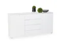 Sideboard SUNSHINE BHT 165x80x40 cm weiß Kommode Bürokommode Anrichte