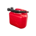 Trevendo Kraftstoffkanister für Benzin und Diesel, Benzinkanister, Reservekanister, Deckel mit Dichtring, Flexibler Ausgießer, AdBlue-beständig, rot (5 Liter)