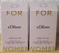 (399,90 € / L),  s.Oliver SCENT OF YOU FOR WOMEN,  2x 50 ml Eau de Toilette, OVP