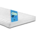orthopädische Kaltschaummatratze, 90 x 190 cm, H4, 10 cm, Wendematratze, Bodyprotect Comfort Line - Weiß