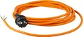 as - Schwabe PUR Baustellen-Anschlussleitung 3 m – Robuste Leitung 230 V, 16 A mit Polyurethan-Außenmantel H07BQ-F 3G1,5 - Schutzkontaktstecker, Ende 30 mm abgemantelt, Orange – IP44-70909