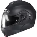 Motorrad Helm M - HJC C91N Solid Klapphelm mit Sonnenblende schwarz matt