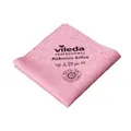 Vileda Professional PURmicro Active, beschichtetes Microfasertuch 174048 , 1 Packung = 5 Stück, rot