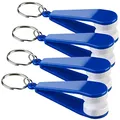 PEARL Brillenputzer: 4er-Set Brillen-Putz-Zangen mit fusselfreien Mikrofaser-Pads (Brillenputzzange, Brillenreinigung, Glas)