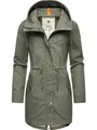 Ragwear Damen Übergangsjacke leichte Jacke lang mit Kapuze Canny Olive24 Gr. S