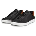 Ecco ECCO Soft 7 M Sneaker Freizeitschuh, Halbschuh, Schnürschuh mit genoppter Laufsohle braun|schwarz 45 EU