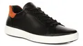 ECCO Weich 7 Auf Zug Kontrast Lang Spitze Herren Trainer Schwarz Braune EU 41-46