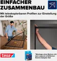 tesa Insektenschutz-Tür Insect Stop Falt Fliegengitter für Türen - max. 1 m : 2,20 m, (Packung, 1-St., Teleskop Alu Rahmen), mit verstellbarem Rahmen aus Aluminium - ohne Bohren