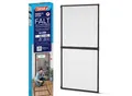 tesa® Fliegengitter INSECT STOP Premium, zum Befestigen an Türrahmen, mit teleskopierbarem Aluminiumrahmen, L 1000 x B 2200 mm, anthrazit-transparent