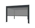 Weide Pavillonseitenteil Sonnenrollo 4 Maße Graphitgrau Für Weide Deluxe Pergola, 265x236 cm, Seitenteil
