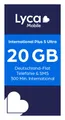 Lyca mobile International Plus S Ultra 4G/5G Prepaid Simkarte EU Roaming
