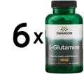 6 x Swanson L-Glutamine, 500mg - 100 caps (163,30 EUR/kg)