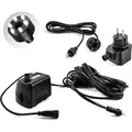 CLGarden Springbrunnen Pumpe SP1 Springbrunnenpumpe 12V mit 1x LED Ring Beleuchtung