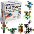 TOSY Magnet Fidget Spinner Mini – 8 Bausteine, 3-in-1: verwandelbarer Fidget-Spinner, Infinity-/Puzzlewürfel, Ostergeschenk für Kinder/Erwachsene, STEM-Sensorik Anti-Stress Spielzeug, 2er-Pack