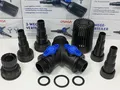 Osaga 3 Wege Y-Verteiler regelbar z.B. für Skimmer Teichpumpe Pumpe Teichfilter
