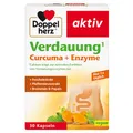 Doppelherz Verdauung Curcuma + Enzyme - Calcium trägt zur normalen Funktion von Verdauungsenzymen bei - 30 Kapseln