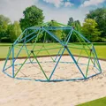 Klettergerüst 305x305x155cm DomeClimber Kinder Kletterkuppel Geodome 10FT - blau/grün
