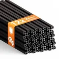 TIVENDIS Konstruktionsprofil 40x40 Nut 8 Set 12 Stück 2 Meter Aluminium Alu Profil schwarz eloxiert Systemprofil für Rahmenbau und Montage