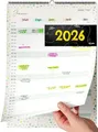 Familienplaner 2026 - Familienkalender & Wandkalender 2026 für Zuhause, Büro und Familie - Jahreskalender 2026 - bis einschließlich Dezember 2026 - Praktischer Kalender für Wand (Terrazzo)