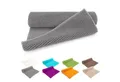 heimtexland Badematte Badvorleger Chenille Badteppich Duschvorleger, rutschhemmend beschichtet, Fußbodenheizung geeignet, 70, Polyester, rechteckig, 45x50 cm, Hochflor, super weich, extrem saugfähig, Maschinenwäsche
