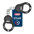 ABUS Handschellenschloss Chain Claw 10 – Fahrradschloss zur Sicherung von Fahrrad, E-Scooter und Roller – 47 cm lang – mit Zahlencode – Schwarz