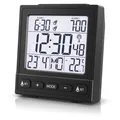 Bearware Wecker DCF Funktion Funkwecker Alarm Schlummerfunktion Matt Schwarz