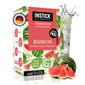 INSTICK Zuckerfreies Instant-Getränk (Wassermelone) - 1 Packung für 12 x 0,5-1 L - Veganes Getränkepulver Kalorienarm & Vitamin C - Instant-Pulver