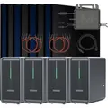 SUNNIVA Balkonkraftwerk 4000W mit 4 Marstek B2500-D 2,24kWh Solarspeicher Wechselrichter inkl.5m Kabel 8x500W Solarmodule Bifazial Fullblack Glas-Glas
