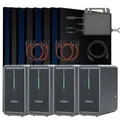 Balkonkraftwerk 4000 / 800 Watt mit Marstek B2500-D 8.96 kWh Solarspeicher, BIFAZIAL FULLBLACK komplett Steckdose