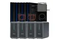 SUNNIVA Balkonkraftwerk 4000W Balkonkraftwerk mit 8,96 kWh Speicher, (MARSTEK 4x B2500-D, BIFAZIAL FULLBLACK komplett Steckdose, PV Solaranlage Komplettset mit Solarspeicher, 8x 500W N-Type Glas-Glas Bifacial Module)