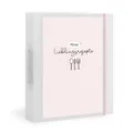 Flexibook Rezeptordner A4, Meine Lieblingsrezepte, Rosa, mit D-Ring-Mechanik, Gummizug