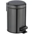 Wenko Treteimer Leman, Schwarz, Kunststoff, 3 L, 25 cm, Küchen, Küchenausstattung, Mülleimer