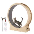 Katzenlaufrad für Katzen im Innenbereich mit Katzenkratzer Laufrad 132cm